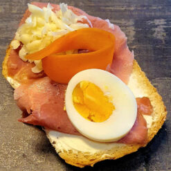 Főtt Tarjás tojásos Party szendvics