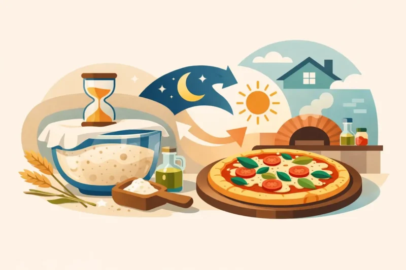 A lassú kelesztésű pizza előnyei otthon is