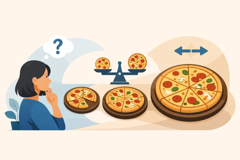 Hogyan válasszunk pizza méretet rendeléskor?